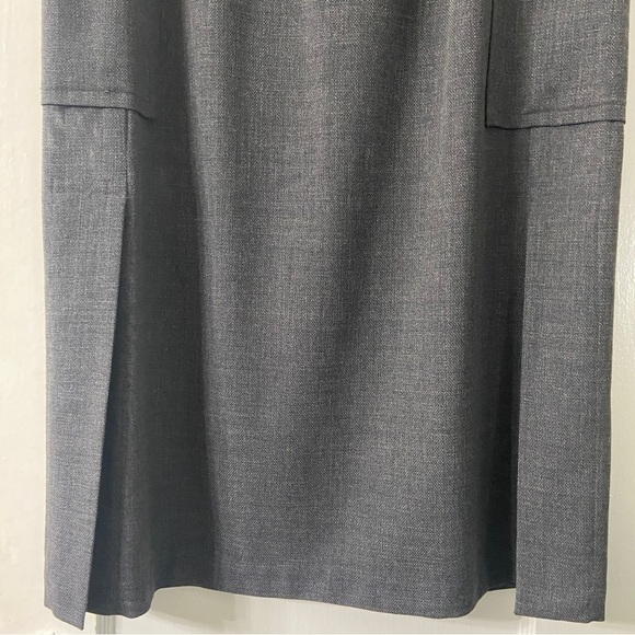 Shirin Guild Straight Dark Gray Maxi Wool Skirt - Picture 9 of 14